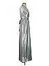David Meister Metallic Silver Cocktail Dress Size 2 - photo 3