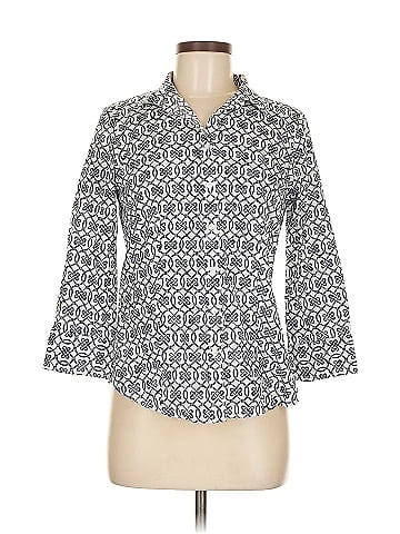 Talbots 3/4 Sleeve Button-Down Shirt (view 1)