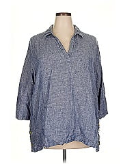 Sigrid Olsen 3/4 Sleeve Button Down Shirt