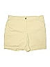 Talbots Outlet Solid Yellow Tan Khaki Shorts Size 14 - photo 1