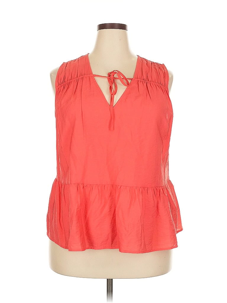 Pre-owned A New Day Sleeveless Blouse In Orange