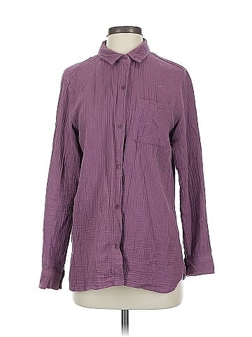 Anne Klein Long Sleeve Button-Down Shirt (view 1)