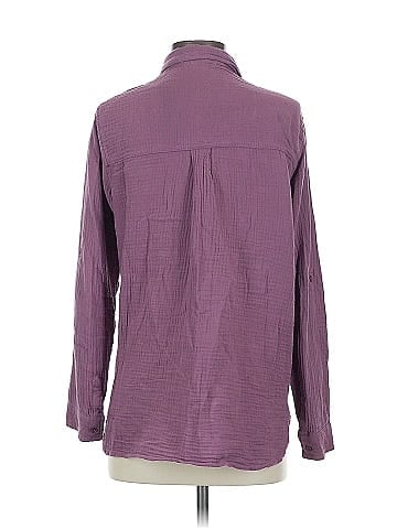 Anne Klein Long Sleeve Button-Down Shirt (view 2)