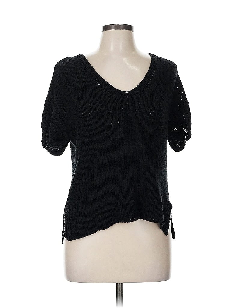 Pre-owned Lilla P Cardigan Sweater In Black
