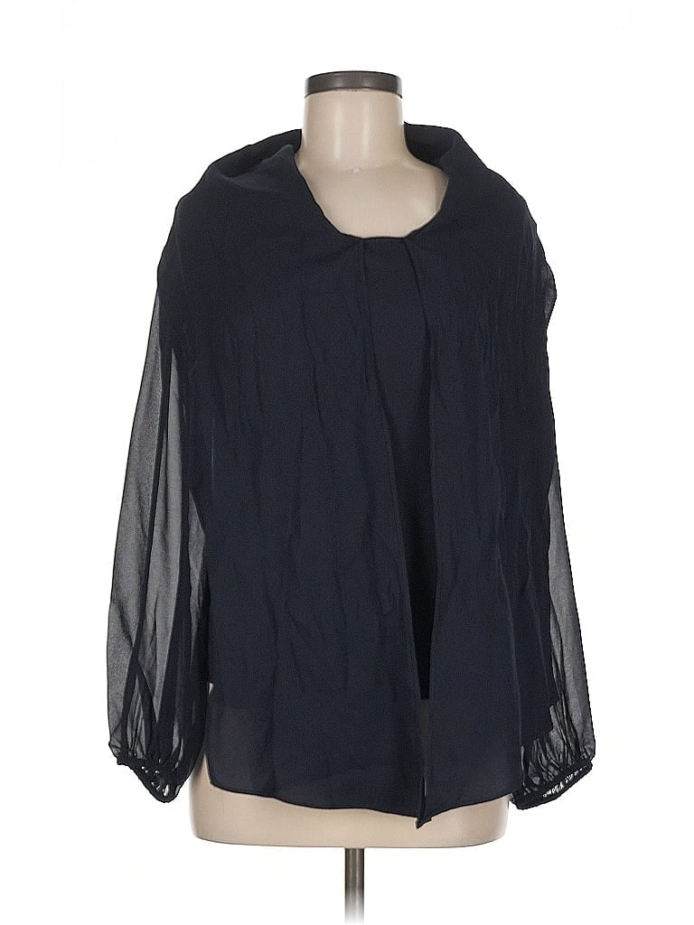 Bar Iii Long Sleeve Blouse In Black