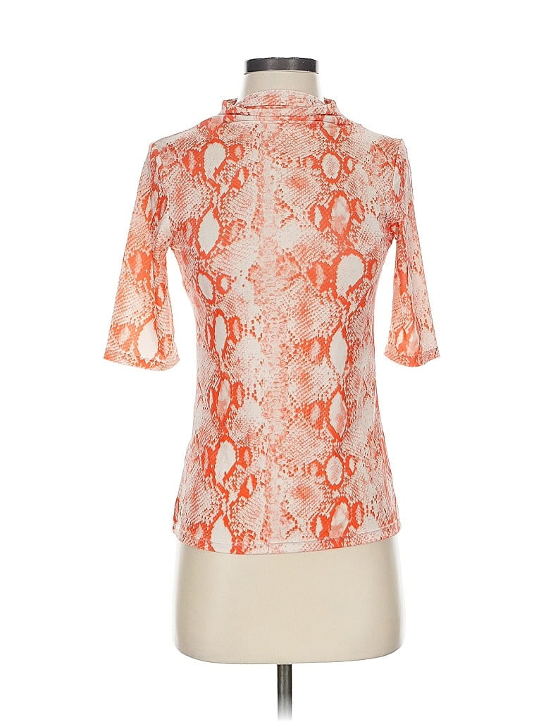 Pre-owned Mng 3/4 Sleeve Blouse In Orange
