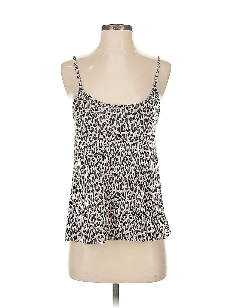 Pre-owned Jessica Simpson Sleeveless Top Tan Sweetheart Neckline Tops In Brown