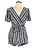 Trixxi 100% Rayon Chevron-herringbone Blue Romper Size XL - photo 1