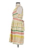 Eva Franco 100% Polyester Stripes Yellow Casual Dress Size 2 - photo 5