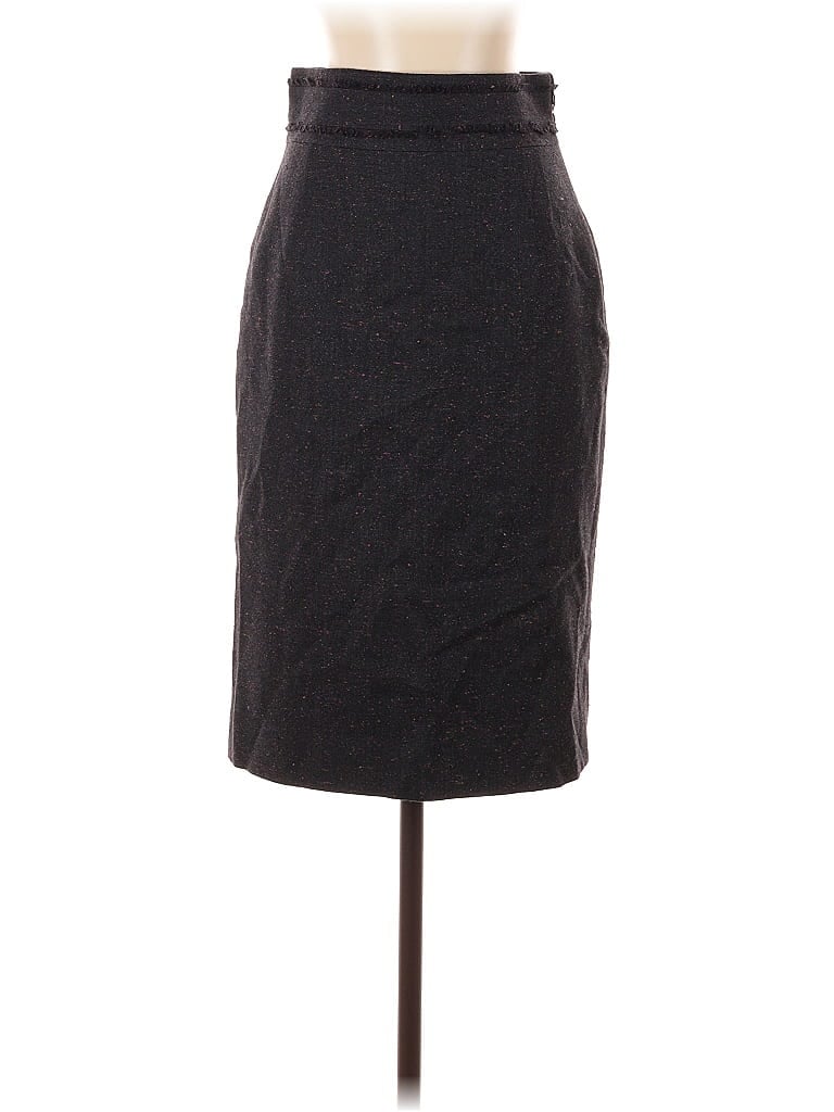 Pre-owned Classiques Entier Wool Skirt In Black