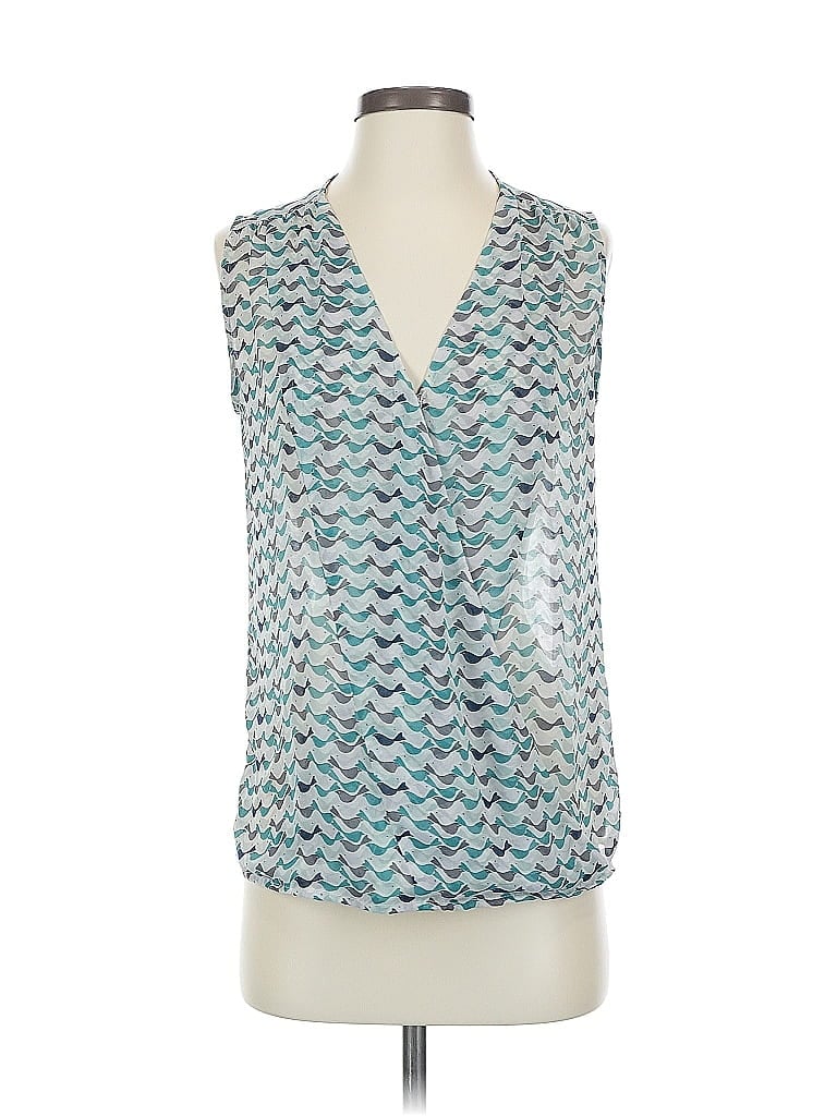 Pre-owned Cabi Sleeveless Blouse In Blue