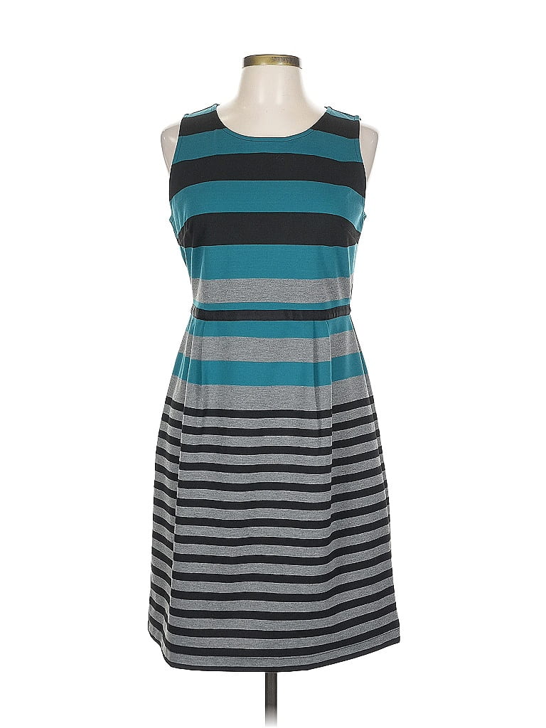 Pre-owned Ann Taylor Loft Outlet Casual Dress In Blue