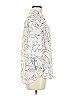 Fortune + Ivy 100% Polyester Print Ivory White 3/4 Sleeve Blouse Size M - photo 4