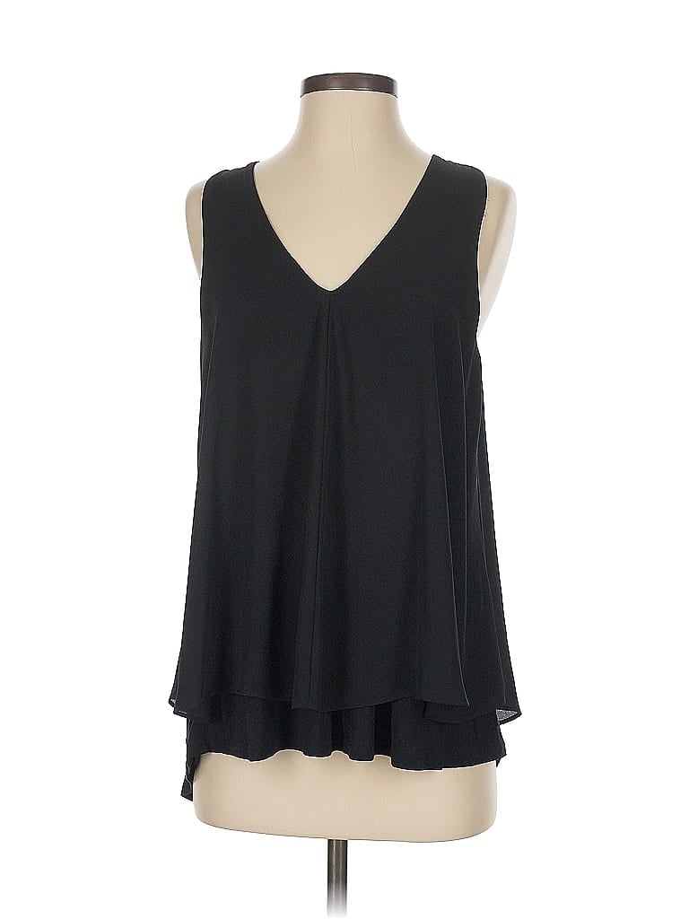 Ann Taylor LOFT Outlet 100% Rayon Black Sleeveless Blouse Size S - photo 1