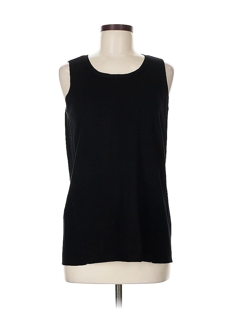 Click to view more detailed imagery on our partner's website Pre-owned Chico's Sleeveless T-shirt In Black
