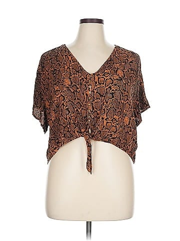 Ultra Flirt Short Sleeve Blouse (view 1)