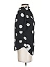 T Tahari 100% Polyester Polka Dots Black Short Sleeve Blouse Size XS - photo 4