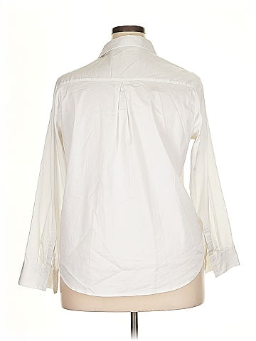 Universal Standard 3/4 Sleeve Button-Down Shirt (view 2)