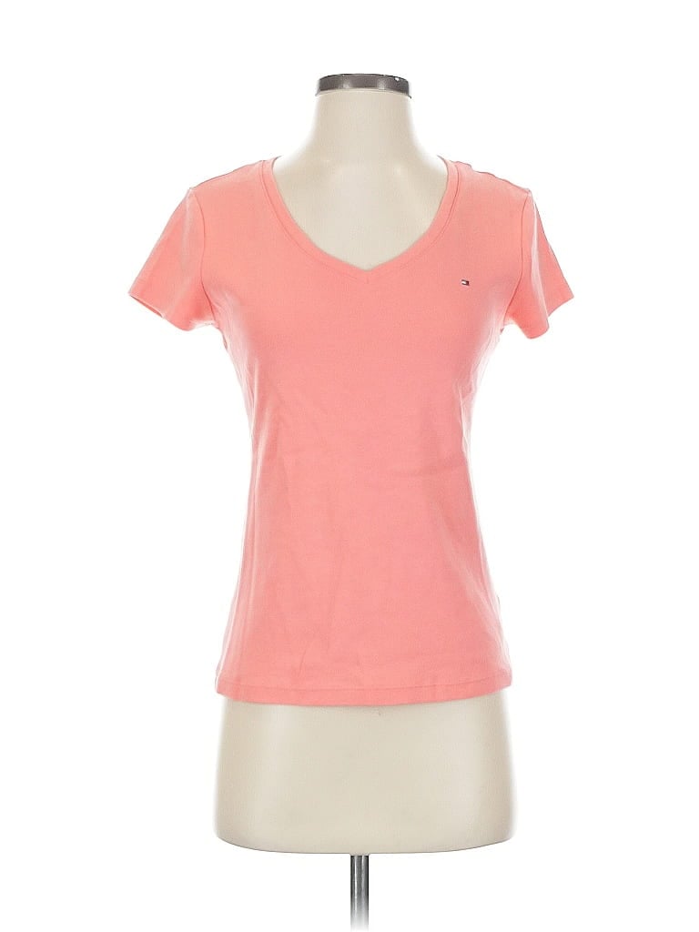 Pre-owned Tommy Hilfiger Short Sleeve T-shirt In Orange