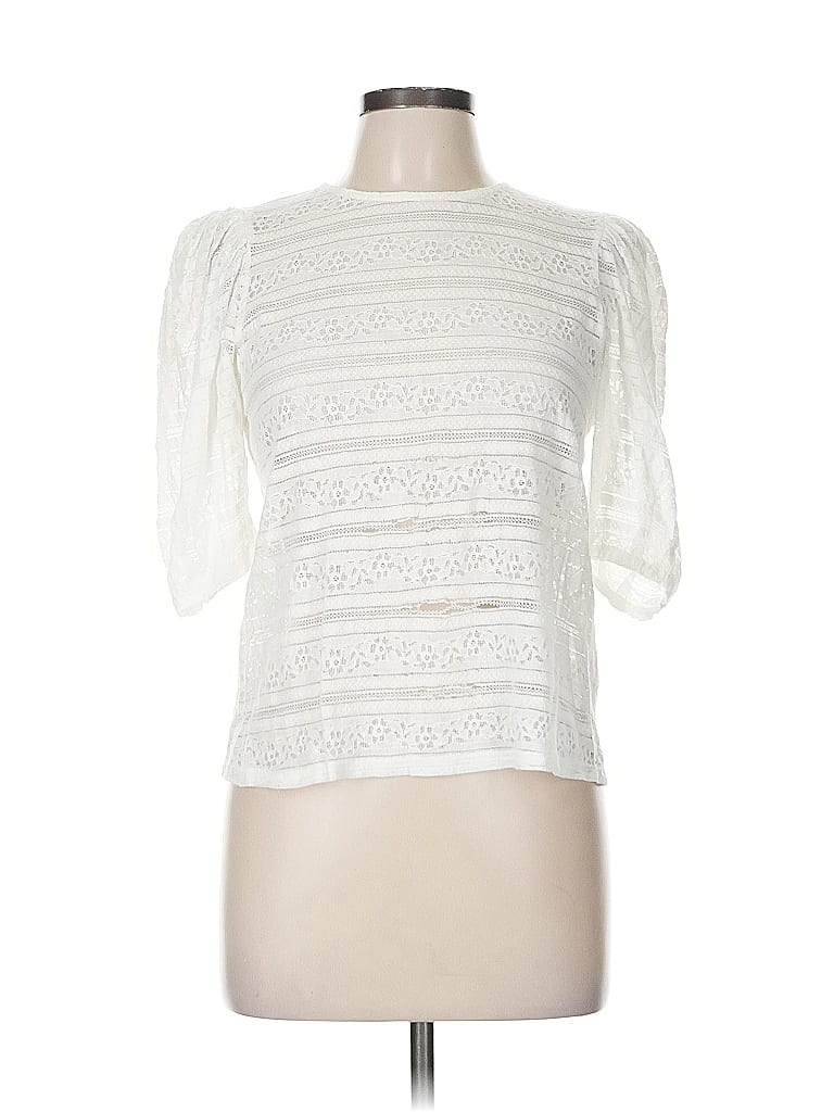 Pre-owned Treasure & Bond 3/4 Sleeve T-shirt In White