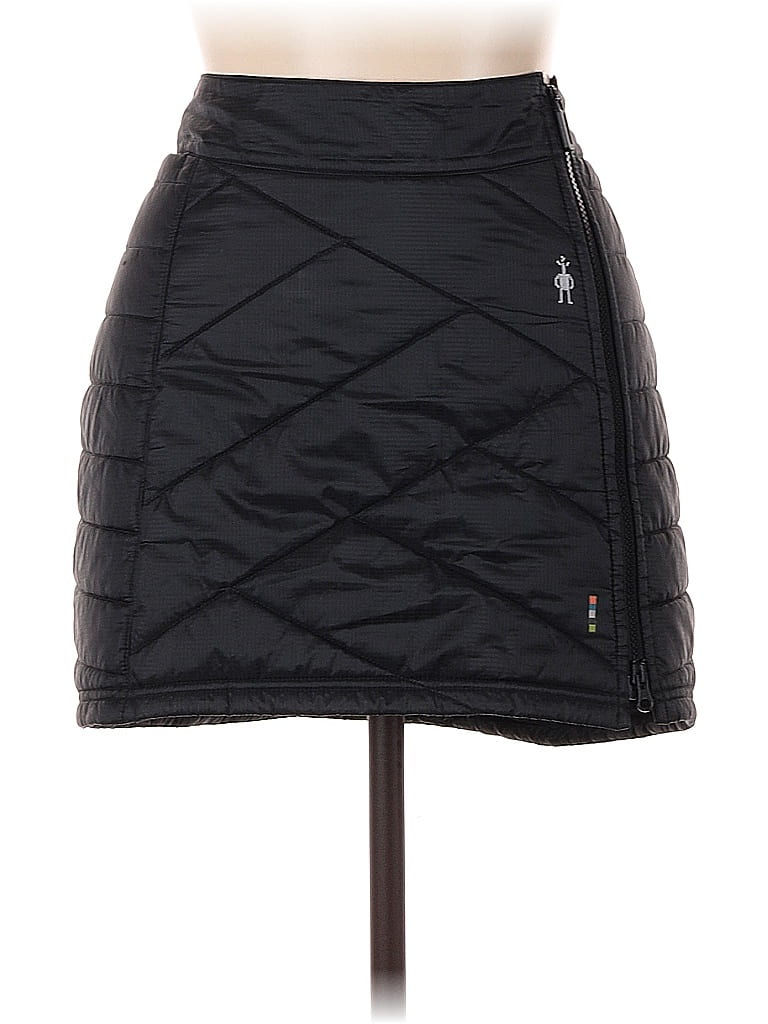 Smartwool 100% Polyester Solid Black Casual Skirt Size L - photo 1