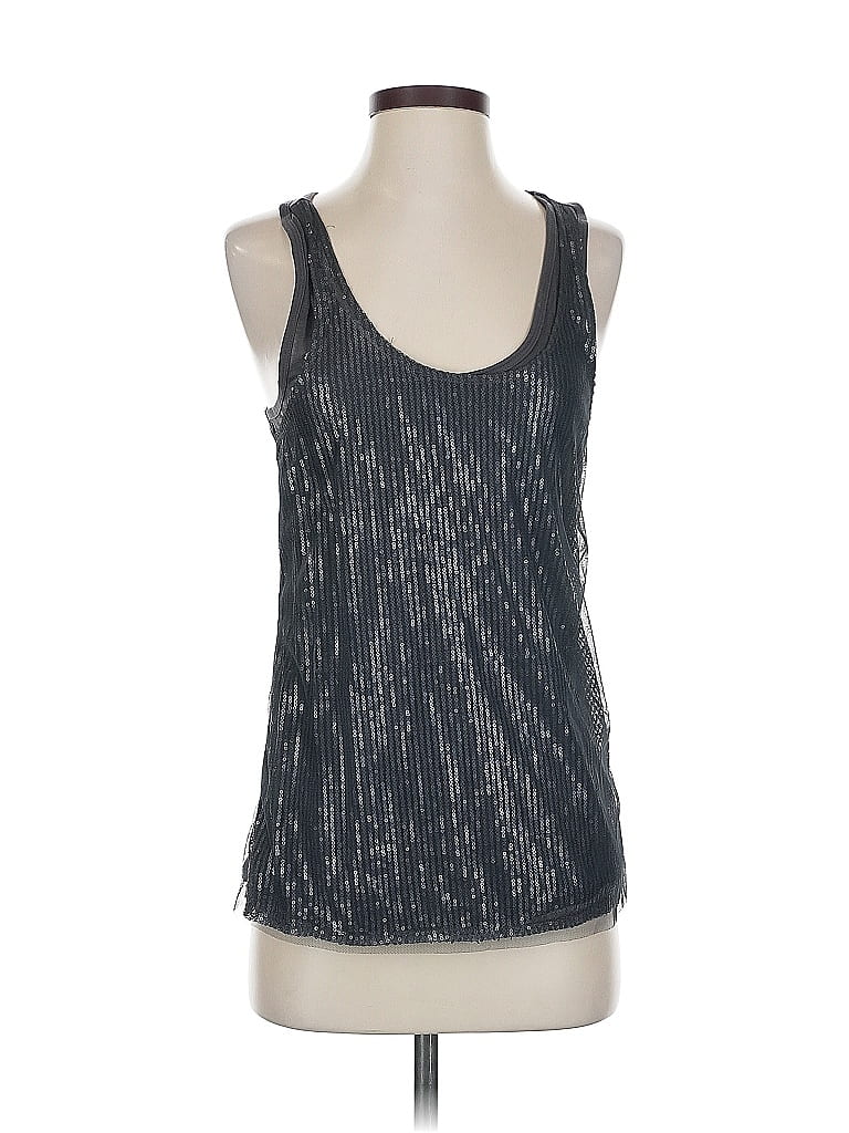 Pre-owned Banana Republic Tank Top Silver Halter Neckline Tops