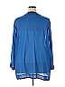 Roaman's 100% Polyester Blue 3/4 Sleeve Blouse Size 24 - photo 2