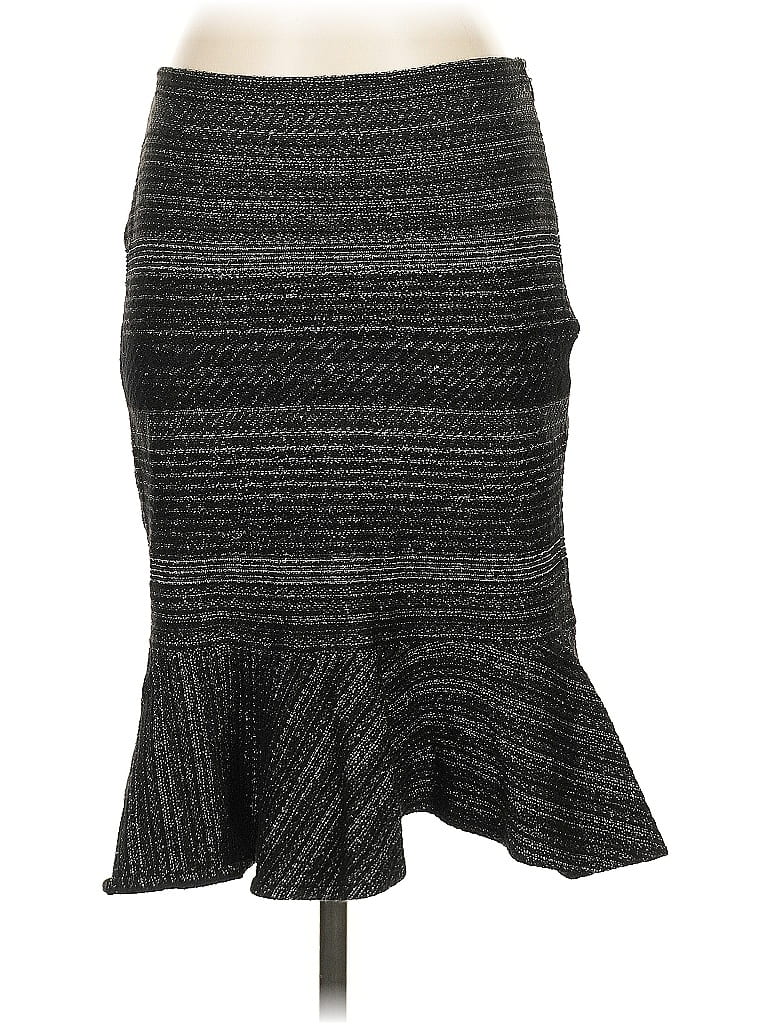 Pre-owned St John Casual Skirt In Gray