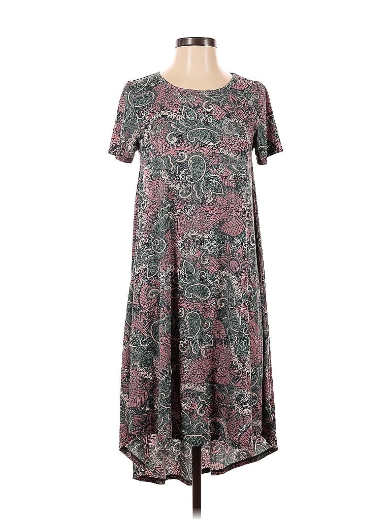 Pre-owned Lularoe Casual Dress In Gray