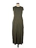 St. John Sport 100% Viscose Solid Green Casual Dress Size XL - photo 1
