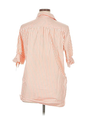 Foxcroft 3/4 Sleeve Button-Down Shirt (view 2)