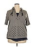 Catherines Gray Short Sleeve Top Size XXL (estimated) - photo 1