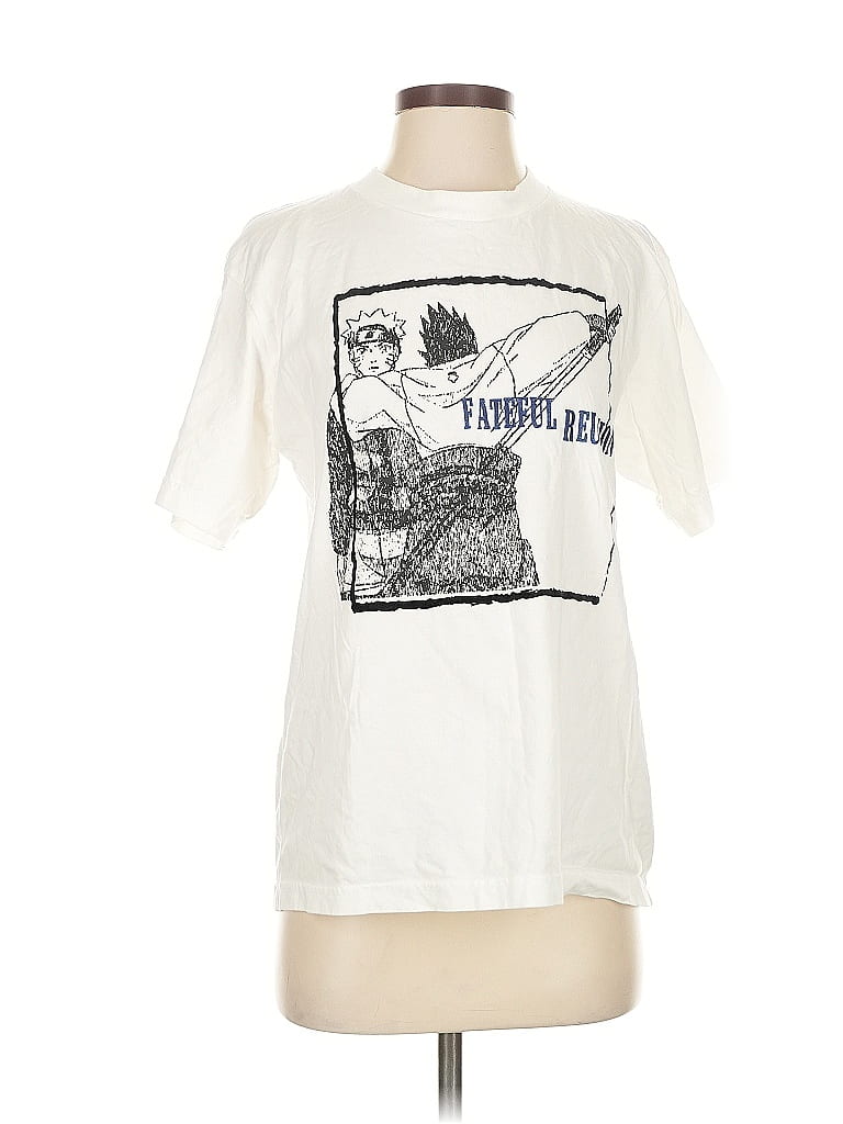 UT for Uniqlo 100% Flax Ivory Short Sleeve T-Shirt Size S - photo 1