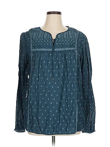 Ruff Hewn Long Sleeve Blouse (view 1)