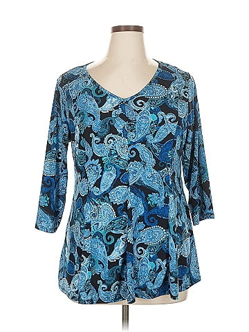 Roz & Ali 3/4 Sleeve Blouse (view 1)