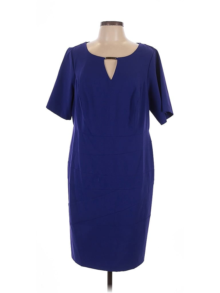 Pre-owned Agb Cocktail Dress In Blue