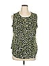 Jones Studio Green Sleeveless Blouse Size 1X - photo 1