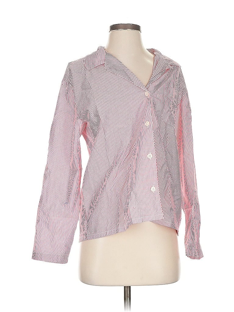 Pre-owned J.crew Factory Store Long Sleeve Button Down Shirt In Pink