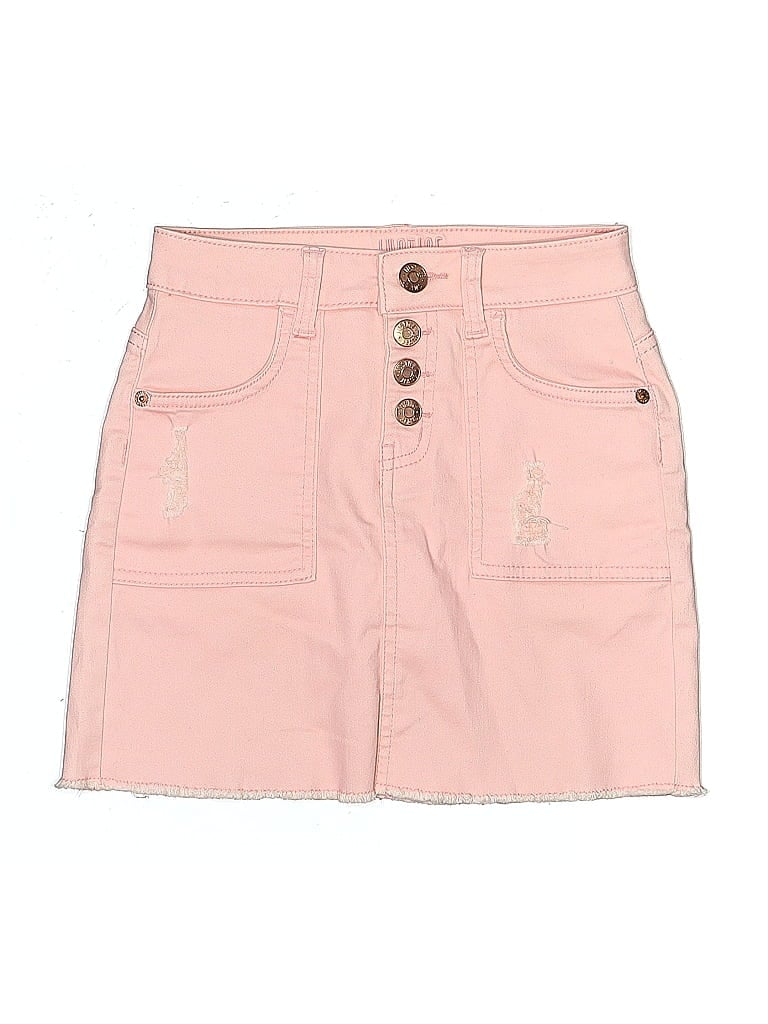 Justice Pink Denim Skirt Size 10 - photo 1