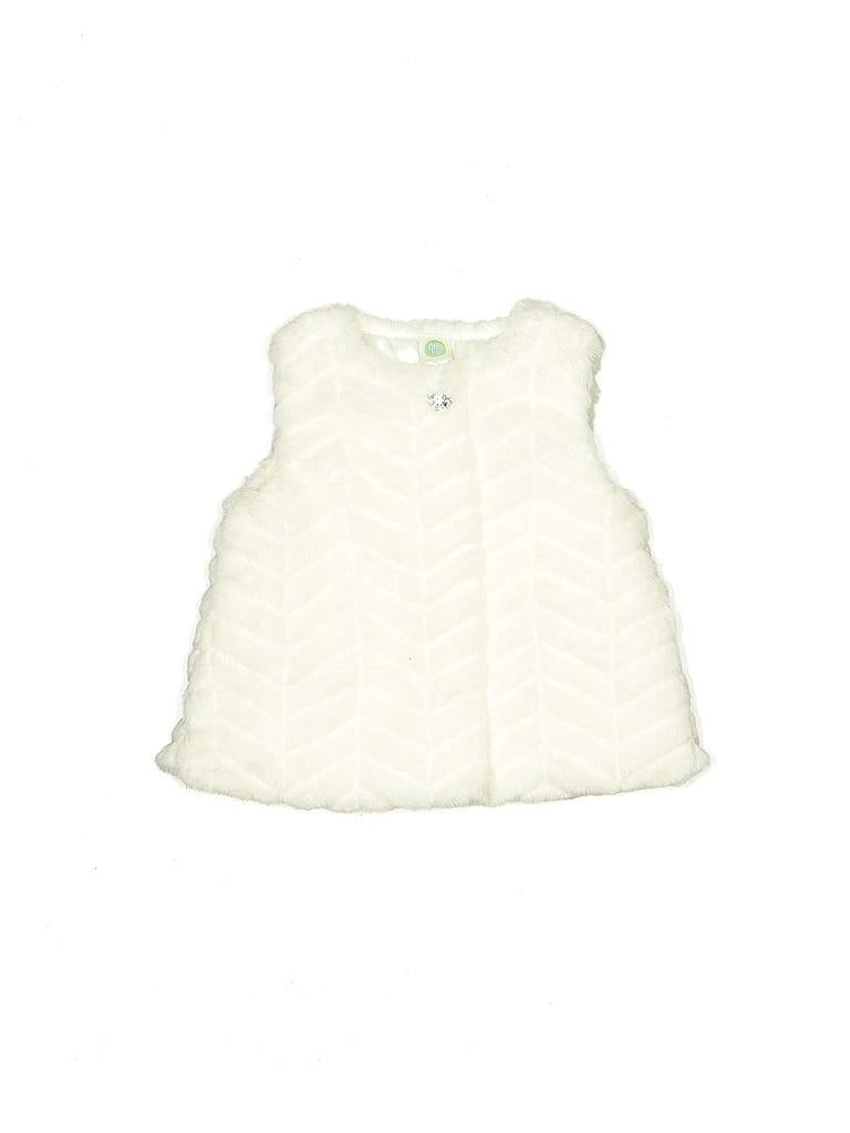 Click to view more detailed imagery on our partner's website Pre-owned Little Me Babies' Faux Fur Vest In White