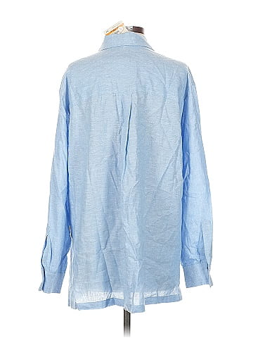 Anne Klein Long Sleeve Button-Down Shirt (view 2)