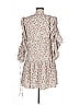 Nicholas 100% Polyester Print Ivory Casual Dress Size 6 - photo 2