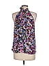 Tanya Taylor 100% Silk Purple Sleeveless Silk Top Size 8 - photo 3