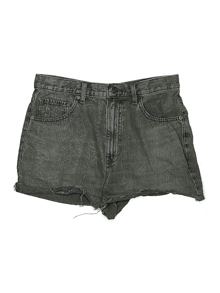Pre-owned Uniqlo Denim Shorts In Gray