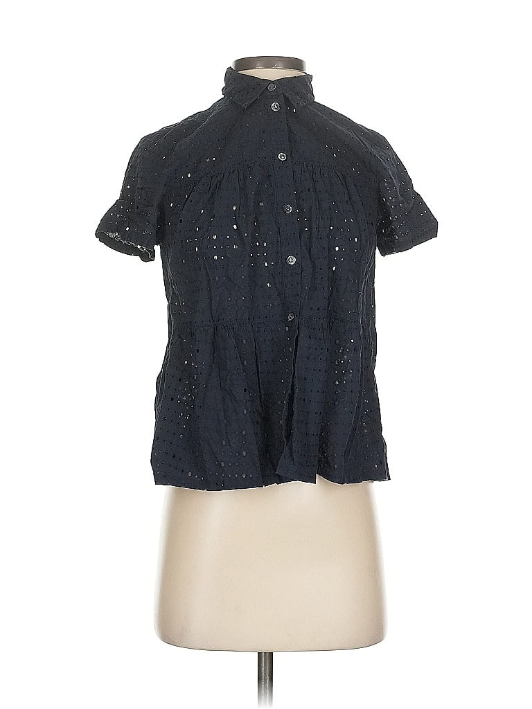 Click to view more detailed imagery on our partner's website Pre-owned Madewell Short Sleeve Blouse In Black