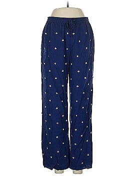 ボトムス House on the hill Pants (Navy Stripe)90 Pinstripe Cotton Low Cut Women's Harem Pants With Hill Tribe
