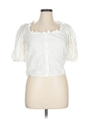 Sézane Short Sleeve Blouse