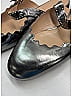 Chloé Gray Silver Leather Lauren Mules Size EU 40 - photo 8