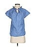 Rungolee Blue Short Sleeve Blouse Size XS - photo 1