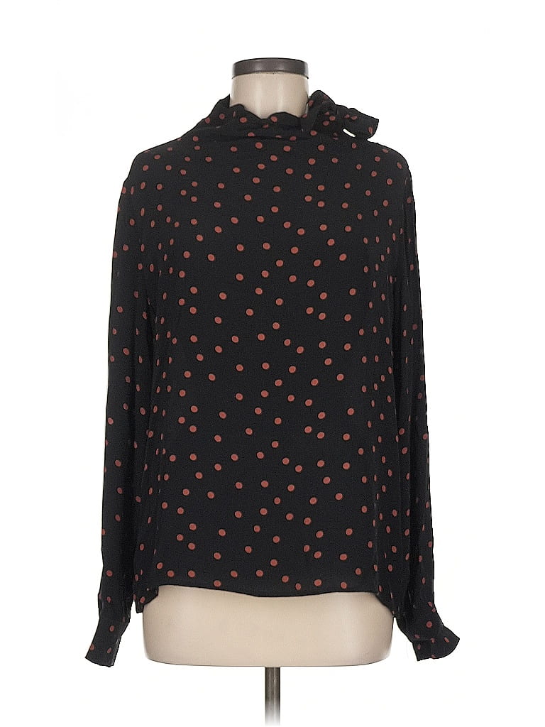 Pre-owned Unbranded Long Sleeve Blouse In Black